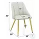 Gaines White Synthetic Leather Side Chair Set of 2