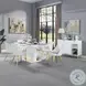 Gaines White Synthetic Leather Side Chair Set of 2