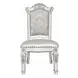 Vendome Antique Pearl Upholstered Side Chair with Nailhead Trim Set of 2