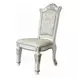 Vendome Antique Pearl Upholstered Side Chair with Nailhead Trim Set of 2