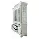 Vendome Antique Pearl 6 Door Buffet and Hutch with LED