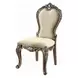 Latisha Beige Upholstered Side Chair with Nailhead Trim Set of 2