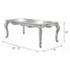Bently Champagne 96" Extendable Rectangular Dining Table
