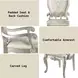 Bently Champagne Upholstered Arm Chair with Nailhead Trim Set of 2