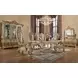 Cabriole Gold 2 Door Curio Cabinet with LED