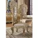 Cabriole Gold Rectangular Glass Top Dining Room Set