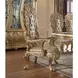 Cabriole Gold Rectangular Glass Top Dining Room Set