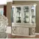 Sandoval Champagne 6 Door Curio Cabinet with LED