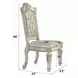Vendome Antique Pearl Upholstered Side Chair with Nailhead Trim Set of 2