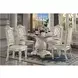 Vendome Antique Pearl Upholstered Side Chair with Nailhead Trim Set of 2