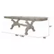 Dresden Bone White 136" Extendable Rectangular Dining Table
