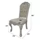 Dresden Beige and Bone White Upholstered Side Chair Set of 2