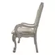 Dresden Bone White Upholstered Arm Chair with Nailhead Trim Set of 2