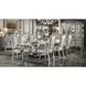 Dresden Bone White Upholstered Arm Chair with Nailhead Trim Set of 2
