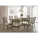 Parfield Fabric and Weathered Oak Side Chair Set of 2