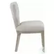Kasa Linen and Champagne Side Chair Set of 2
