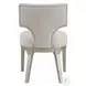 Kasa Linen and Champagne Side Chair Set of 2
