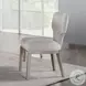 Kasa Linen and Champagne Side Chair Set of 2