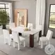 Hettie Beige Boucle Side Chair Set of 2
