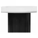 Jaramillo White and Rustic Espresso 54" Round Marble Top Dining Table
