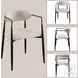 Jaramillo Beige Linen and Black Arm Chair Set of 2