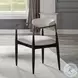 Jaramillo Beige Linen and Black Arm Chair Set of 2