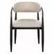 Jaramillo White and Rustic Espresso 54" Round Marble Top Dining Room Set