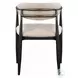 Jaramillo Beige Linen and Black Arm Chair Set of 2