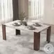 Hettie Engineered Stone and Walnut 72" Rectangular Dining Table
