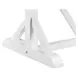 Hollyn Engineered Stone and White 78" Rectangular Stone Top Dining Table