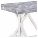 Hollyn Engineered Stone and White 78" Rectangular Stone Top Dining Table
