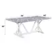 Hollyn Engineered Stone and White 78" Rectangular Stone Top Dining Table