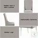 Hollyn Gray Linen and White Wingback Side Chair Set of 2
