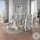 Hollyn Gray Linen and White Wingback Side Chair Set of 2