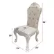 Dresden Beige and Bone White Upholstered Side Chair with Nailhead Trim Set of 2
