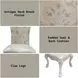 Dresden Beige and Bone White Upholstered Side Chair with Nailhead Trim Set of 2