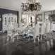 Dresden Beige and Bone White Upholstered Side Chair with Nailhead Trim Set of 2