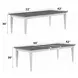 Katia Rustic Gray and Weathered White 90" Rectangular Dining Table