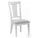 Katia Light Gray Linen and Weathered White Side Chair Set of 2