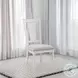 Katia Light Gray Linen and Weathered White Side Chair Set of 2