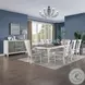 Katia Light Gray Linen and Weathered White Side Chair Set of 2
