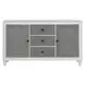 Katia Gray and Weathered White 2 Door Server