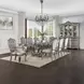 Ariadne Gray and White Upholstered Side Chair Set of 2