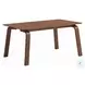 Ginny Walnut 63" Rectangular Dining Table