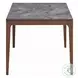 Bevis Engineered Stone and Walnut Rectangular Dining Room Set