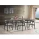 Lanae Natural and Black 63" Extendable Rectangular Dining Table