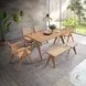 Velentina Natural 63" Rectangular Dining Table