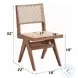 Velentina Rattan and Natural Side Chair Set of 2