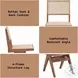 Velentina Rattan and Natural Side Chair Set of 2