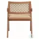 Velentina Rattan and Natural Arm Chair Set of 2